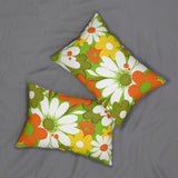 Retro Flower Power Pillow