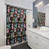 Mid-Century Kitties Shower Curtain