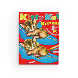 Cute Retro Kitty Cat Hardcover Notebook