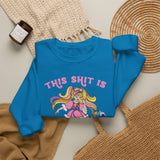 This Shit is Bananas Retro Lady Lovely Locks Sweatshirt