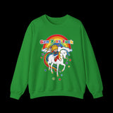 Gen X as Fuck Retro Rainbow Brite Sweatshirt