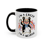 I'm a Creep, I'm a Weirdo Rushton Rubber Face Skunk Mug