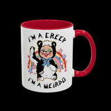 I'm a Creep, I'm a Weirdo Rushton Rubber Face Skunk Mug