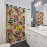 Fun Vintage Games Shower Curtain