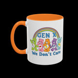 Retro 80s Gen X We Don't Care Bears Mug