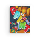 Cute Retro Paint Book Puppy Hardcover Notebook
