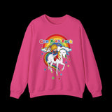Gen X as Fuck Retro Rainbow Brite Sweatshirt