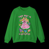 This Shit is Bananas Retro Lady Lovely Locks Sweatshirt