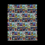 Star Trek TNG Tarot Card Plush Throw Blanket