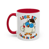Lick It! Lick it Good - Mr. Owl Funny Retro Mug