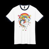 Gen X as Fuck Retro Rainbow Brite Ringer Tee