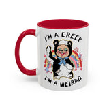 I'm a Creep, I'm a Weirdo Rushton Rubber Face Skunk Mug