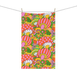 Retro 70's Mod Mushroom Cotton Tea Towel