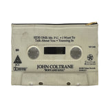 John Coltrane Cassette Tape Zipper Pouch