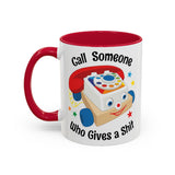 Call Someone Who Gives a Shit Funny Retro Mug