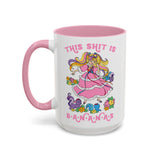 This Shit is Bananas Lady Lovely Locks Cute Retro Mug