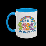 Retro 80s Gen X We Don't Care Bears Mug