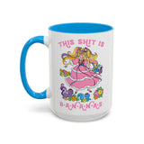 This Shit is Bananas Lady Lovely Locks Cute Retro Mug