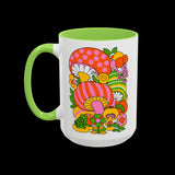 Retro 70s Mod Mushroom Mug