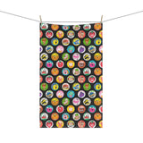 Retro 80's Scratch 'n Sniff Stickers Cotton Tea Towel