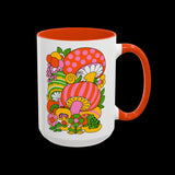Retro 70s Mod Mushroom Mug