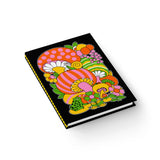 Retro 70s Mod Mushroom Hardcover Notebook