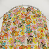 Cute Kitschy Floral Baby Animals Shower Curtain