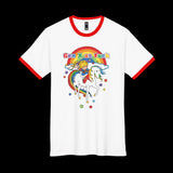 Gen X as Fuck Retro Rainbow Brite Ringer Tee