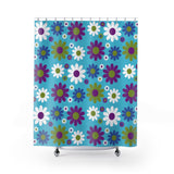 Flower Power Daisy Shower Curtain