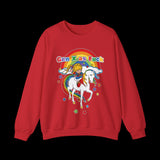 Gen X as Fuck Retro Rainbow Brite Sweatshirt