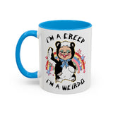 I'm a Creep, I'm a Weirdo Rushton Rubber Face Skunk Mug