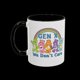 Retro 80s Gen X We Don't Care Bears Mug