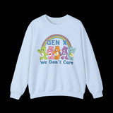 Retro 80s Gen X We Don't Care Bears Sweatshirt
