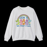 Retro 80s Gen X We Don't Care Bears Sweatshirt