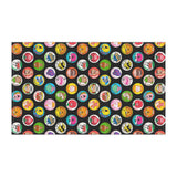 Retro 80's Scratch 'n Sniff Stickers Cotton Tea Towel