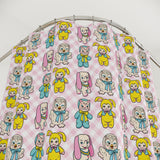 Cute Retro Kitschy Rubber Face Toys Shower Curtain