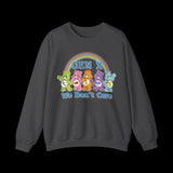Retro 80s Gen X We Don't Care Bears Sweatshirt