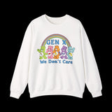 Retro 80s Gen X We Don't Care Bears Sweatshirt