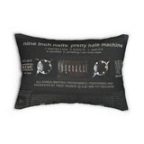 Cool Retro NIN Pretty Hate Machine Cassette Tape Throw Pillow