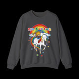 Gen X as Fuck Retro Rainbow Brite Sweatshirt