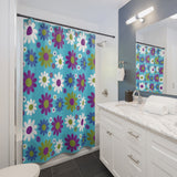 Flower Power Daisy Shower Curtain