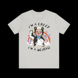 I'm a Creep, I'm a Weirdo Retro Rushton Rubber Face Skunk T-Shirt
