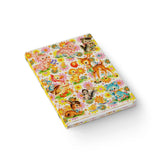 Cute Vintage Baby Animals Hardcover Notebook