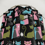 Mid-Century Kitties Shower Curtain