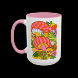 Retro 70s Mod Mushroom Mug