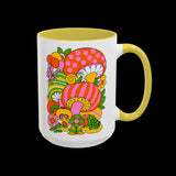 Retro 70s Mod Mushroom Mug