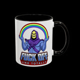 Fuck Off Like Totally Retro Skeletor Mug