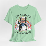 I'm a Creep, I'm a Weirdo Retro Rushton Rubber Face Skunk T-Shirt
