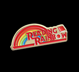 Reading Rainbow Lapel Pin