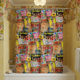Fun Vintage Games Shower Curtain